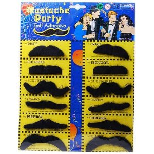 self adhesive mustaches 