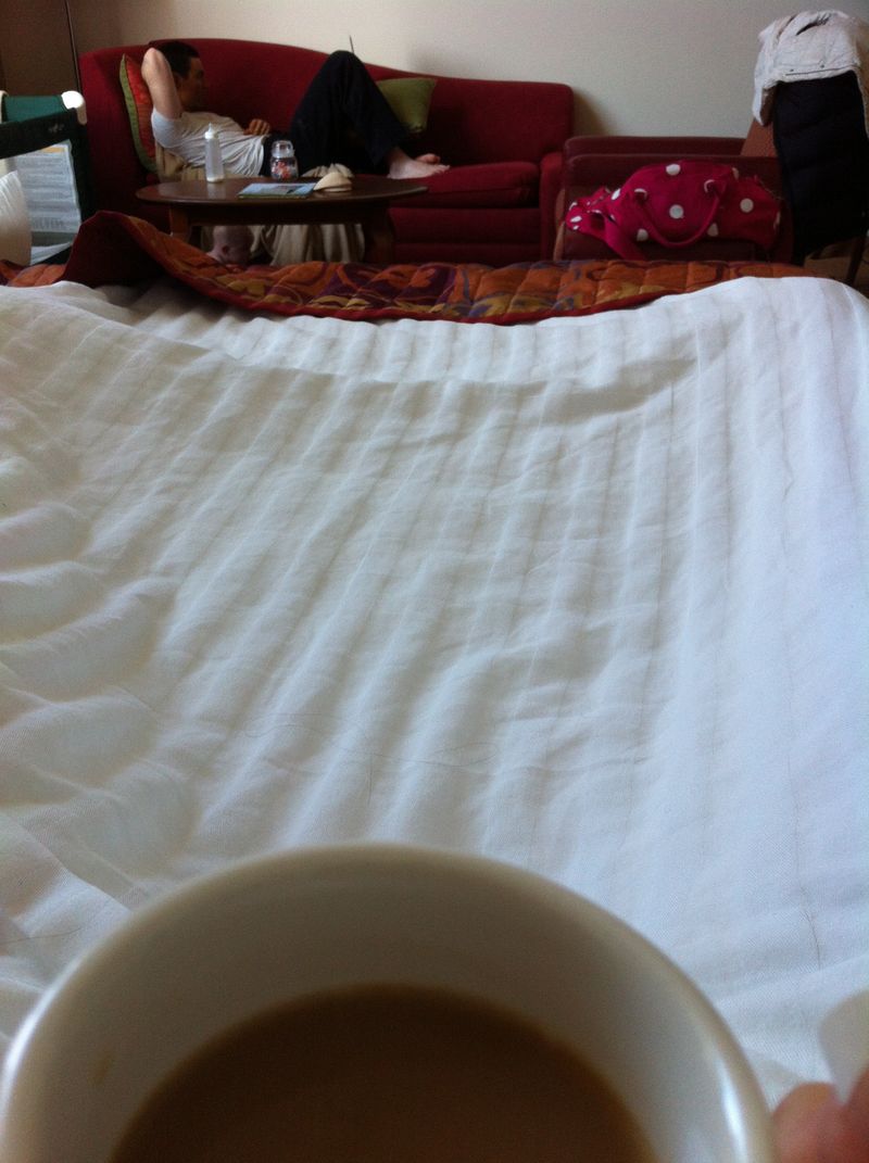 relaxing after a run