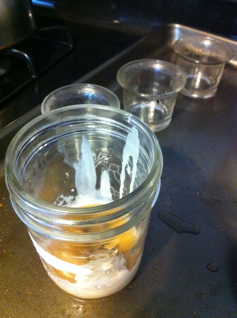 candle holders minus the wax