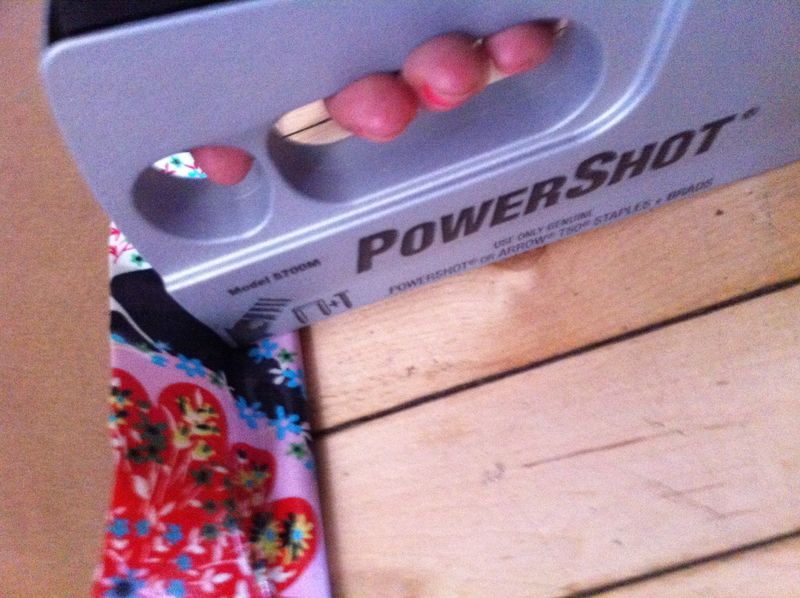 staple gun in action staple gun in action