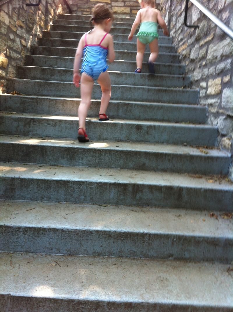 stairs at Minnehaha Falls