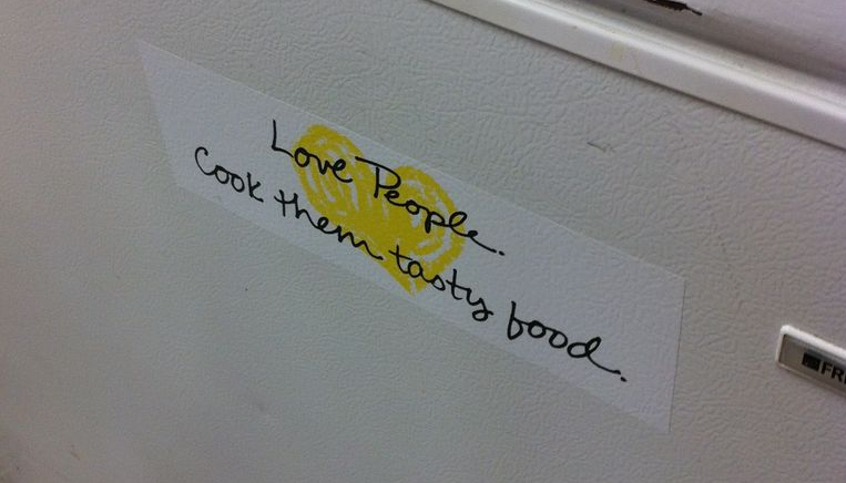 Love People. Cook them tasty food. Love People. Cook them tasty food.