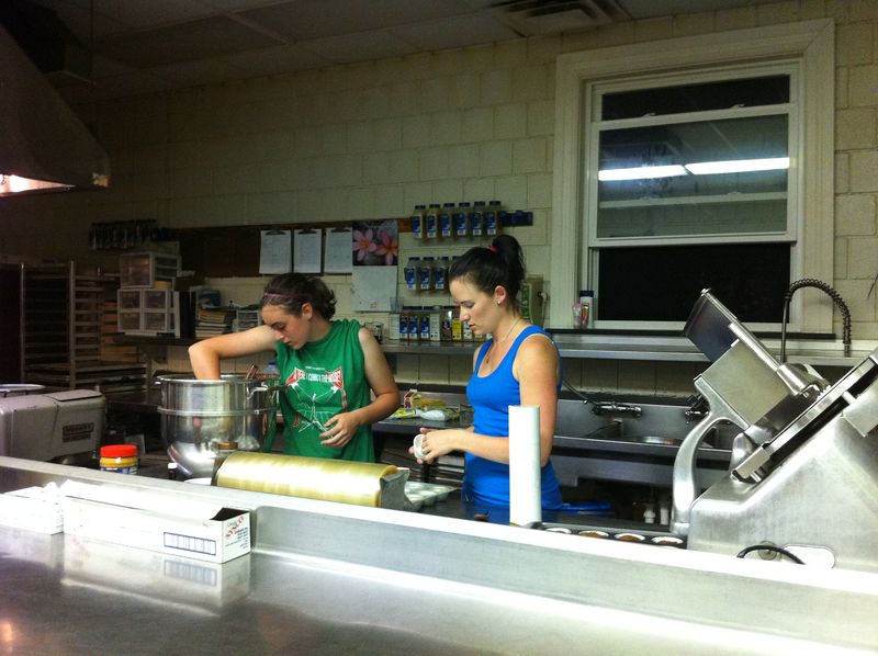 baking in a commercial kitchen baking in a commercial kitchen