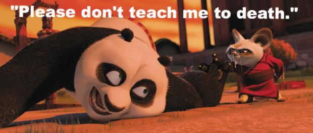 please don't teach me to death